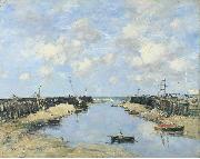 Eugene Boudin The Entrance to Trouville Harbour oil on canvas